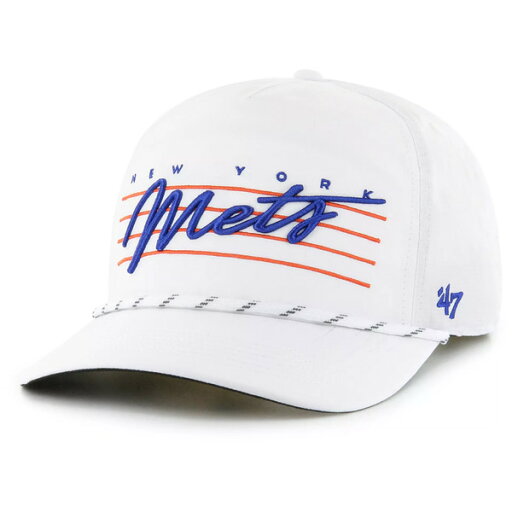 フォーティーセブン メンズ 帽子 アクセサリー '47 Adult New York Mets White Downburst Hitch Adjustable Hat - フォーティーセブン メンズ 帽子 アクセサリー '47 Adult New York Mets White Downburst Hitch Adjustable Hat -