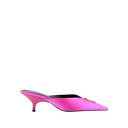 【送料無料】 ヴェルサーチ レディース サンダル シューズ Mules & Clogs Pink
