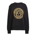【送料無料】 ヴェルサーチ レディース パーカー・スウェットシャツ アウター Sweatshirts Black