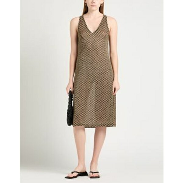 【送料無料】 シユ レディース ワンピース トップス Midi dresses Brown