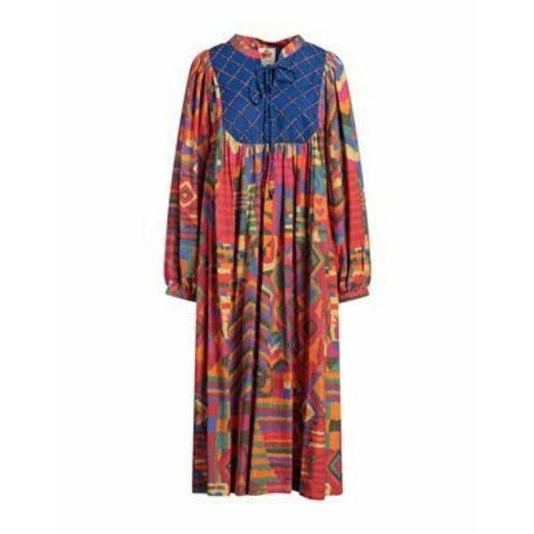 【送料無料】 ファーム リオ レディース ワンピース トップス Midi dresses Pink