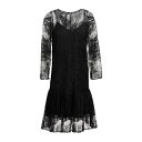 【送料無料】 エルマンノ シェルヴィーノ レディース ワンピース トップス Mini dresses Black