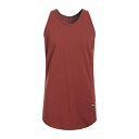 DRKSHDW by RICK OWENS リックオウエンス カットソー トップス メンズ Tank tops Brick red