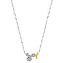 fBYj[ fB[X lbNXE`[J[Ey_ggbv ANZT[ Unwritten Cubic Zirconia Mickey Mouse Initial Pendant Necklace Yellow Two-Y