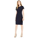 JoNC fB[X s[X gbvX Petite Tulip-Sleeve Sheath Dress Indigo