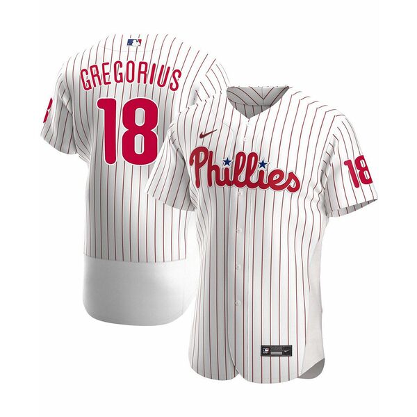 ナイキ メンズ カットソー トップス Men's Didi Gregorius White Philadelphia Phillies Home Authentic Player Jersey White