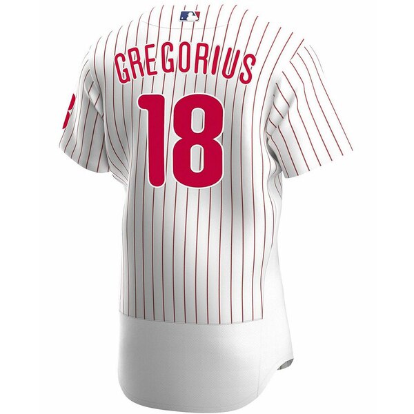 ナイキ メンズ カットソー トップス Men's Didi Gregorius White Philadelphia Phillies Home Authentic Player Jersey White