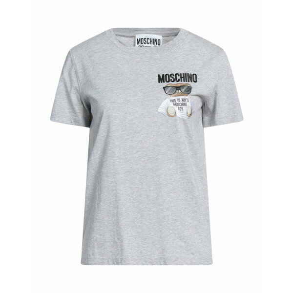 モスキーノ MOSCHINO レディース Tシャツ トップス T-shirts Grey