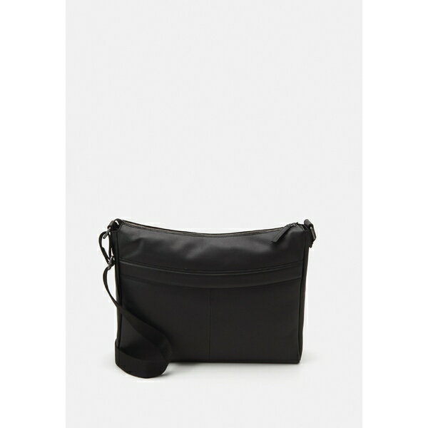   Хå Хå LEATHER UNISEX - Across body bag - black