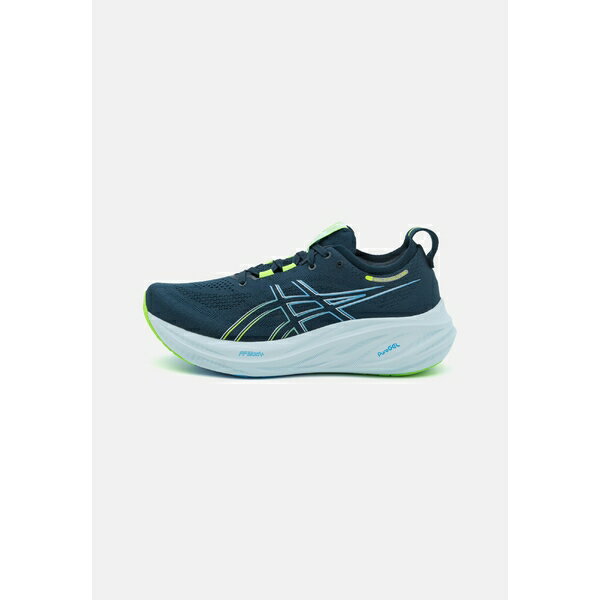 アシックス メンズ バスケットボール スポーツ GEL-NIMBUS 26 - Neutral running shoes - french blue/electric lime
