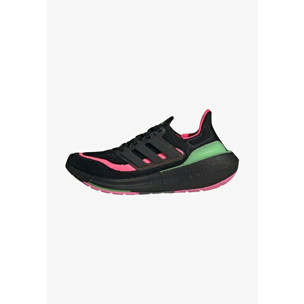 アディダス レディース フィットネス スポーツ ULTRABOOST LIGHT - Minimalist running shoes - core black core black lucid lime