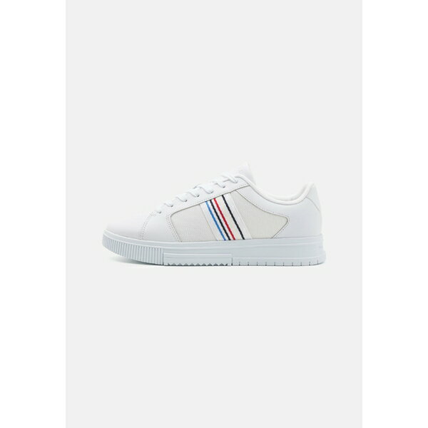 トミー ヒルフィガー メンズ スニーカー シューズ SUPERCUP MIX SUMMER - Trainers - white