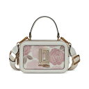 カールラガーフェルド レディース ショルダーバッグ バッグ Simone Embroidered Camera Crossbody White/pink