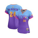 ナイキ レディース カットソー トップス Women's Ryan McMahon Purple/Light Blue Colorado Rockies 2025 City Connect Limited Player Jersey Purple, Light Blue(4)