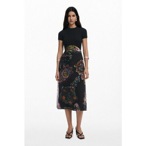 デジグアル レディース ワンピース トップス Women's Dress designed by Mr. Christian Lacroix Black デジグアル レディース ワンピース トップス Women's Dress designed by Mr. Christian Lacroix Black