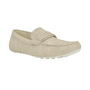 カルバンクライン メンズ スリッポン・ローファー シューズ Men's Oliver Logo Gross Grain Loafers Light gray
