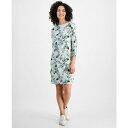 スタイルアンドコー レディース ワンピース トップス Petite Cotton Boat-Neck Dress, Exclusively at Macy's ...