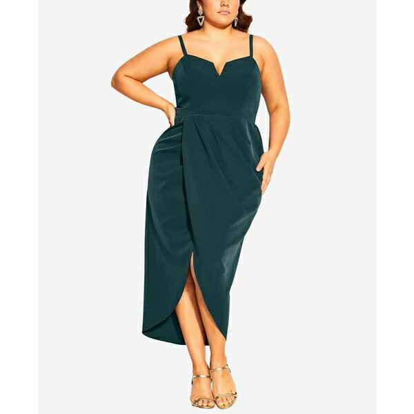 ƥå ǥ ԡ ȥåץ Women's Sassy V Dress Green