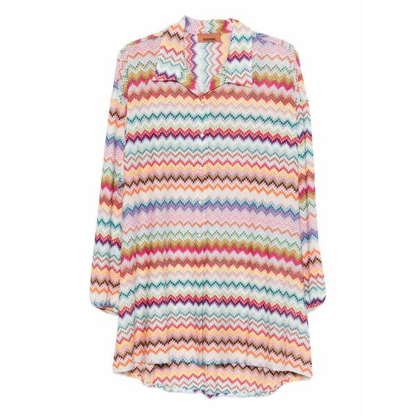 ミッソーニ レディース シャツ トップス Chevron-patterned shirt White