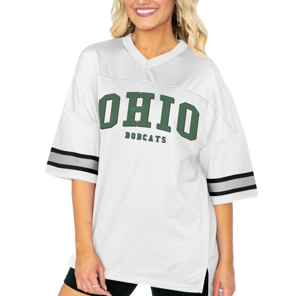 ゲームデイ レディース Tシャツ トップス Ohio Bobcats Gameday Couture Women's Option Play Oversized Mesh Fashion Jersey White