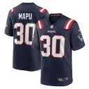 ナイキ メンズ ユニフォーム トップス Marte Mapu New England Patriots Nike Team Game Jersey Navy