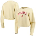 リーグカレッジエイトウェア レディース パーカー・スウェットシャツ アウター Alabama Crimson Tide League Collegiate Wear Women's Classic Campus Corded Timber Sweatshirt Cream