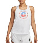 ナイキ レディース シャツ トップス Nike Women's Dri-FIT ADV Chicago Marathon Aeroswift Singlet White