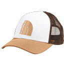 m[XtFCX Y Xq ANZT[ The North Face Mudder Trucker Hat Almond Butter/ Coal Brown
