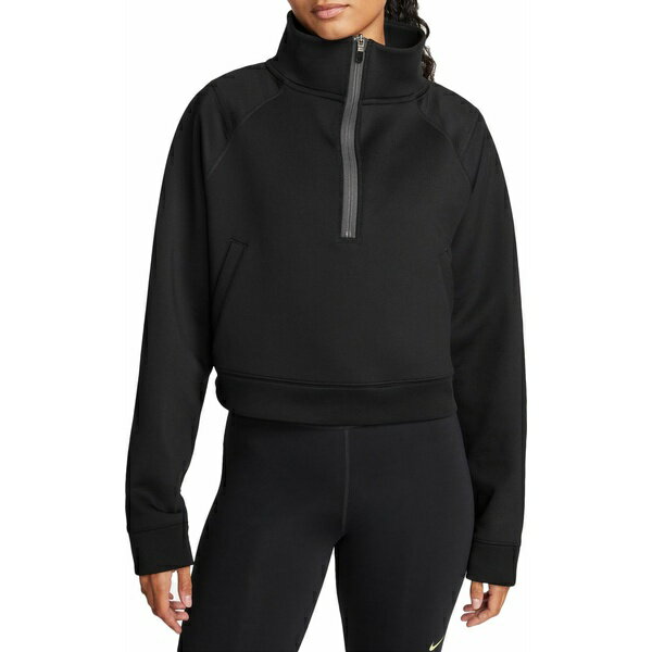 iCL fB[X Vc gbvX Nike Women's Pro SE Dri-FIT 1/2-Zip Top Black/Anthracite