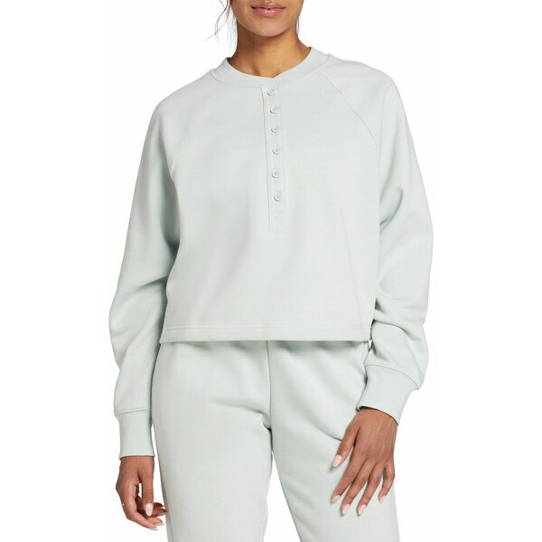 DSG fB[X p[J[EXEFbgVc AE^[ DSG Women's Favorite Fleece Meet & Greet Henley Sweatshirt Pale Seaglass