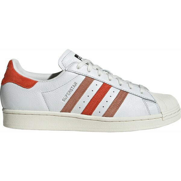 アディダス メンズ スニーカー シューズ adidas Originals Men's Superstar Sneakers White/Red