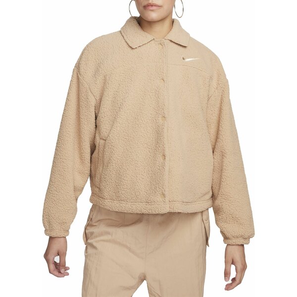 ナイキ ブルゾン レディース ナイキ レディース ジャケット＆ブルゾン アウター Nike Sportswear Women's Collard Sherpa Jacket Hemp