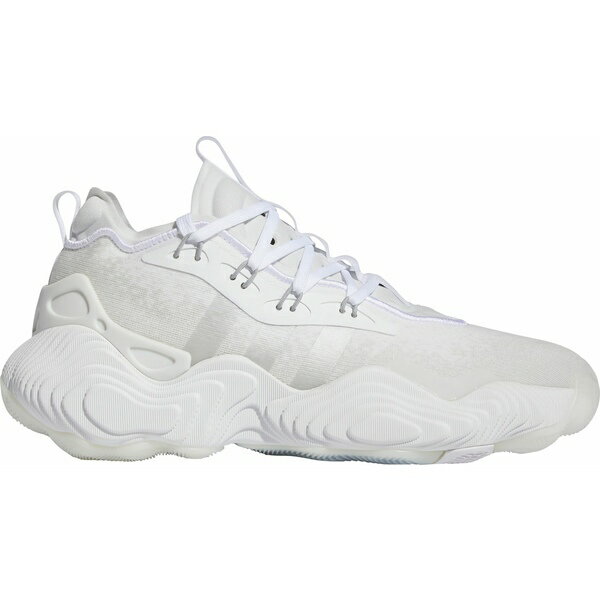 アディダス メンズ バスケットボール スポーツ adidas Trae Young 3 Basketball Shoes White/Metallic ..