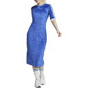 アディダス レディース ワンピース トップス adidas Originals Women's Velour Versatile Two-Piece Dress Lucid Blue