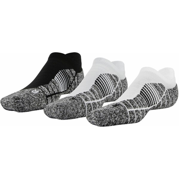 ޡ ǥ   Under Armour Men's Elevated+ Performance No Show Socks - 3 Pack WHITE/HALO