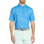 륿ء   ȥåץ Walter Hagen Men's Perfect 11 Conversational Print Golf Polo Island High Sea Blue