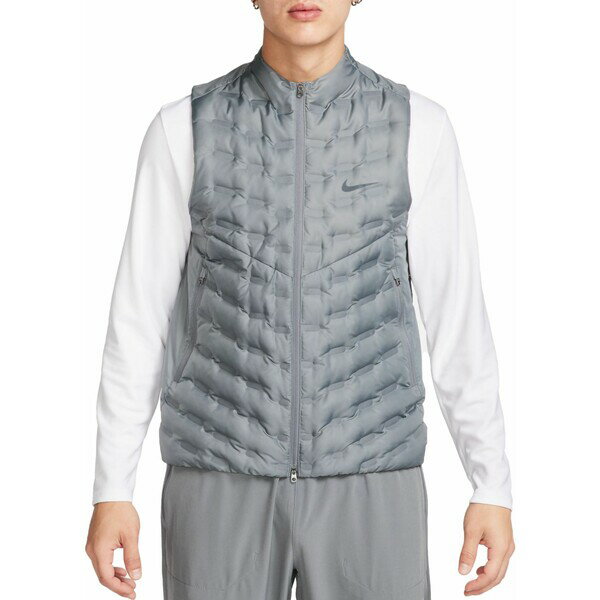 ナイキ メンズ ジャケット＆ブルゾン アウター Nike Men's Therma-FIT ADV Repel Down Running Vest Smoke Grey