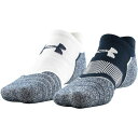 A_[A[}[ Y C A_[EFA Under Armour Men's Elevated Performance No Show Tab Golf Socks Academy/White