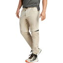 アディダス メンズ カジュアルパンツ ボトムス adidas Men 039 s Terrex Utilitas Hiking Zip-Off Tracksuit Bottoms Wonder Beige