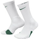 ナイキ メンズ 靴下 アンダーウェア Nike Elite Basketball Crew Socks White/Green