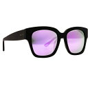 fBt Y TOXEACEFA ANZT[ DIFF Bella II Sunglasses Matte Black/Lavender Flash