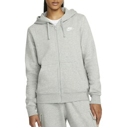 ナイキ レディース パーカー・スウェットシャツ アウター Nike Sportswear Women's Club Fleece Full-Zip Hoodie Dk Grey Heather