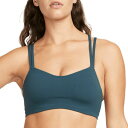 ナイキ レディース カットソー トップス Nike Women's Alate Trace Light-Support Padded Strappy Sports Bra Deep Jungle