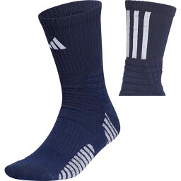 アディダス メンズ 靴下 アンダーウェア adidas Select Maximum Cushion Basketball Crew Socks Collegiate Navy/White