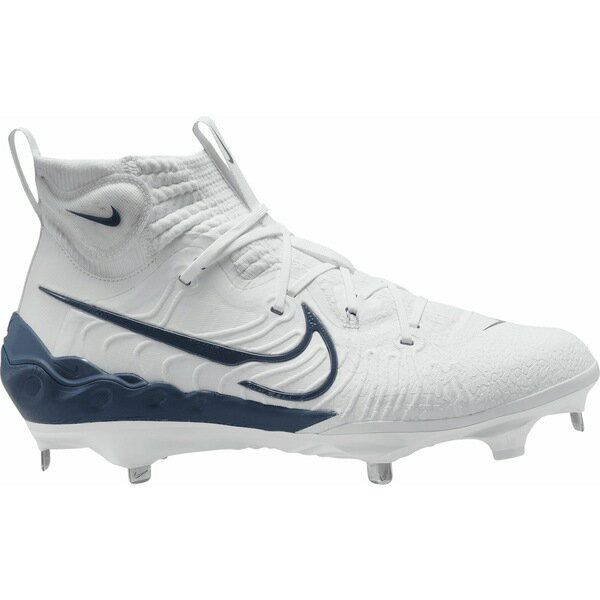 ナイキ メンズ 野球 スポーツ Nike Men's Alpha Huarache NXT Metal Baseball Cleats White/Navy