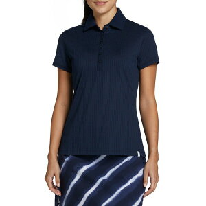 ウォルター・ヘーゲン レディース シャツ トップス Walter Hagen Women's Texture Short Sleeve Golf Polo Navy