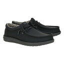 ヘイデュード メンズ スリッポン・ローファー シューズ Wally Classic Black/Charcoal