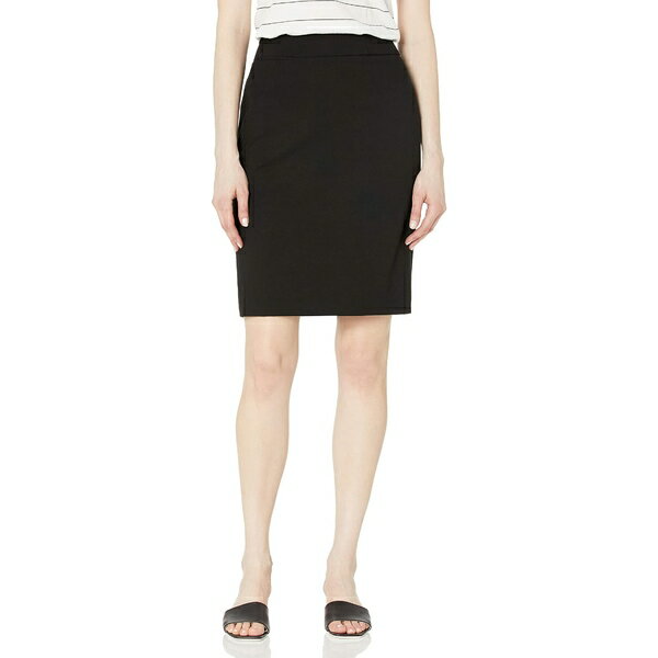 カルバンクライン レディース スカート ボトムス Straight Fit Suit Skirt (Regular and Plus Sizes) Black