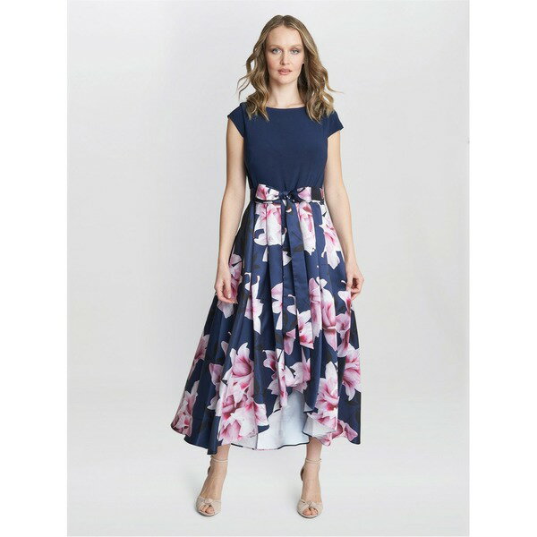 ジーナバッコーニ レディース ワンピース トップス Billie Printed High Low Dress