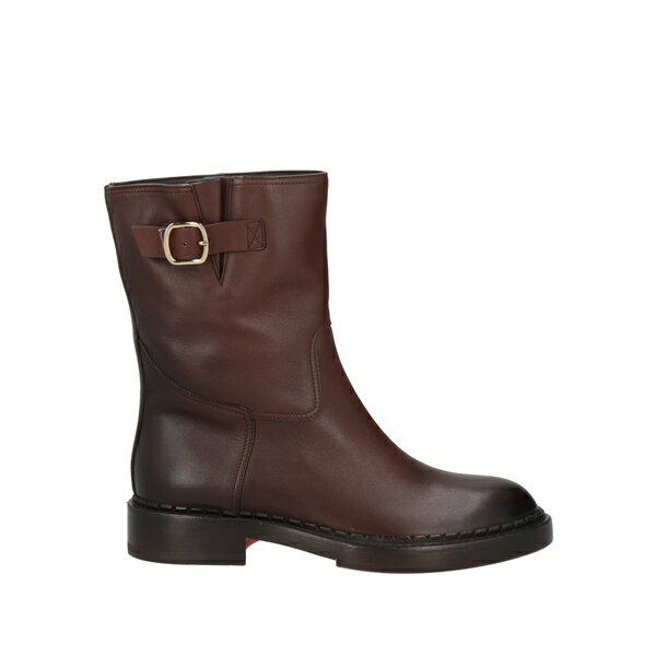 【送料無料】 サントーニ レディース ブーツ シューズ Ankle boots Brown